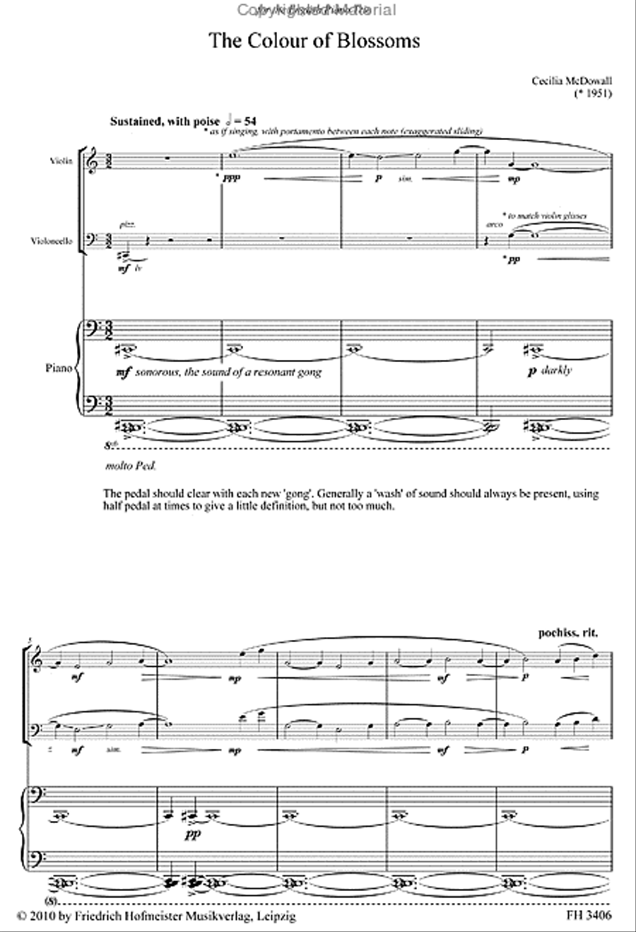 The colour of blossoms The colour of blossoms Piano Trio scores gallery preview page 2