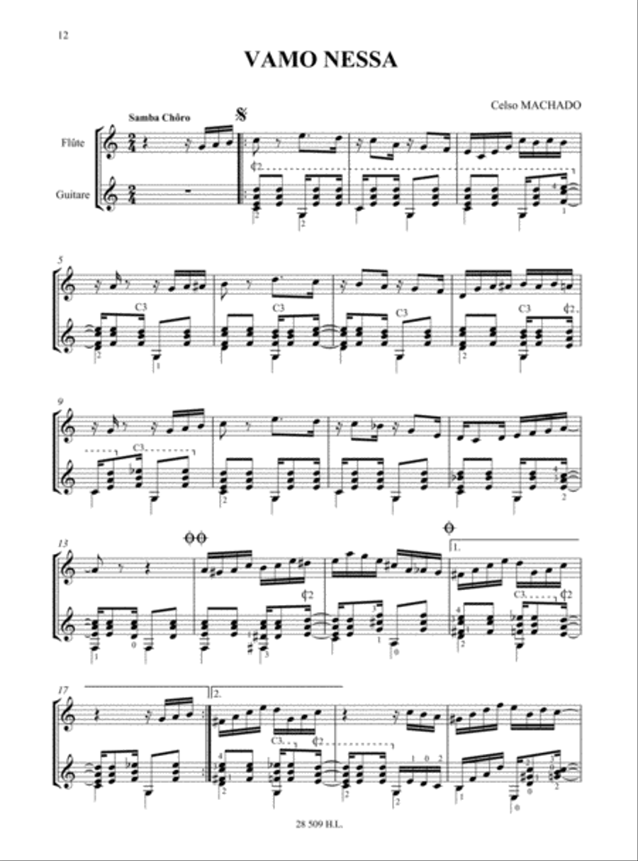 Sambamar - 6 Pieces Flute scores gallery preview page 5