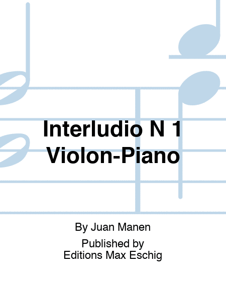 Interludio N 1 Violon-Piano