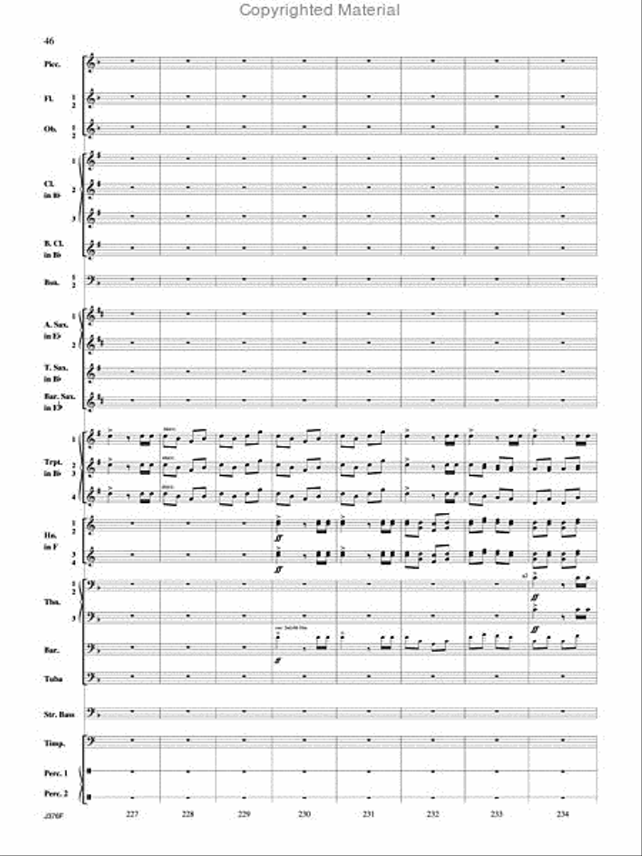 William Tell Overture Concert Band scores gallery preview page 47