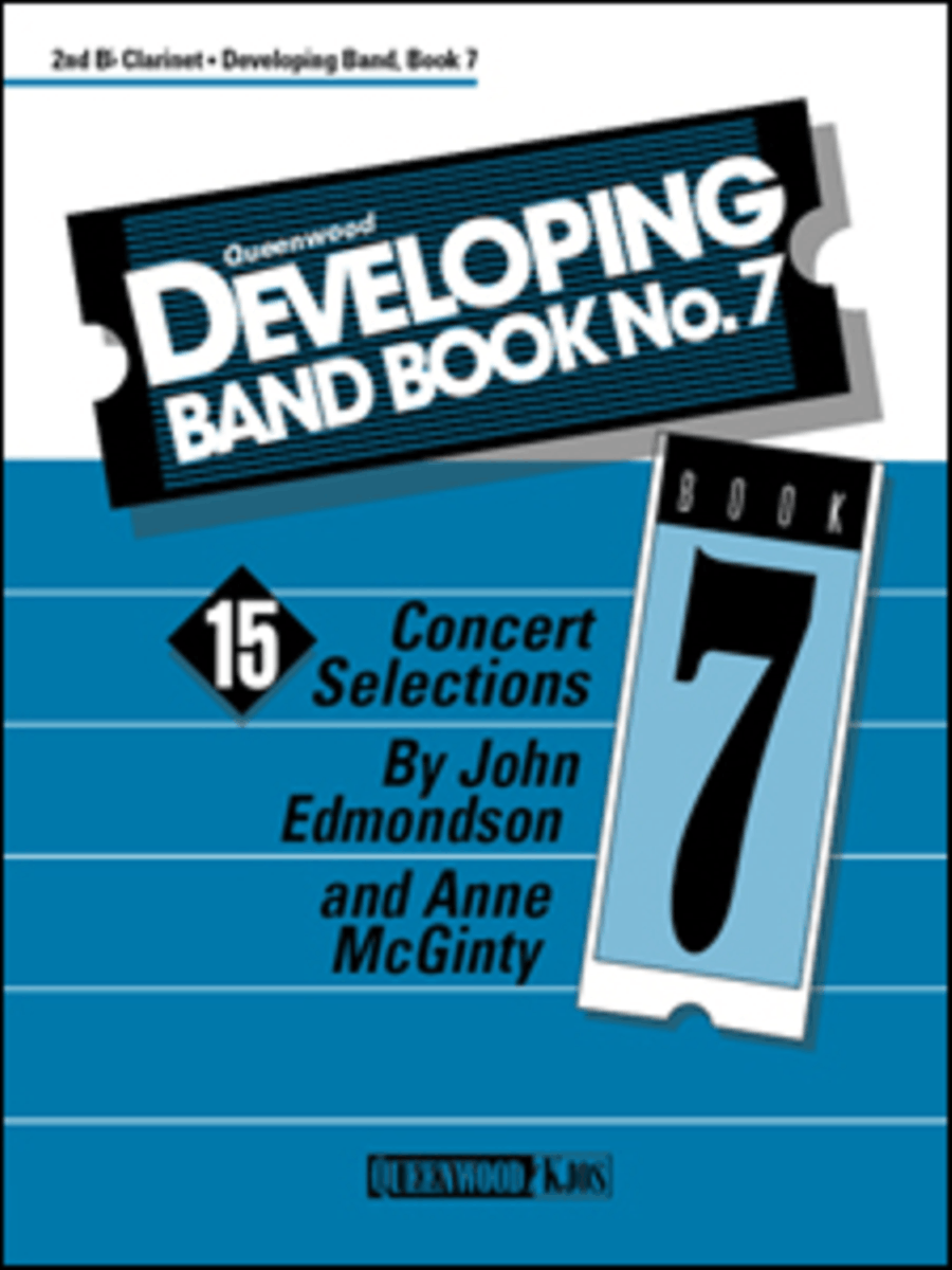 Developing Band Book No. 7 - 2nd Bb Clarinet Concert Band Methods scores gallery preview page 1