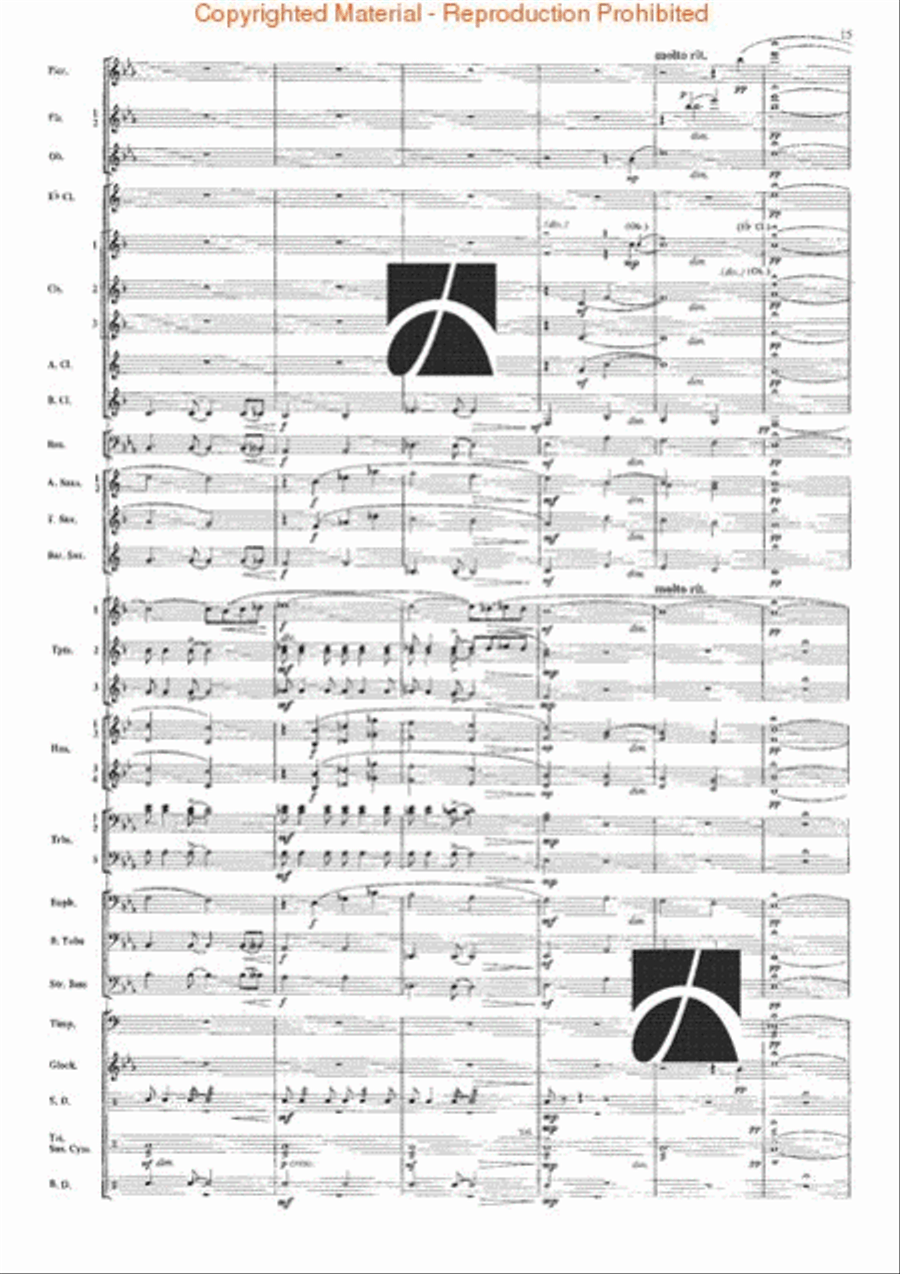 The Seventh Night of July Concert Band scores gallery preview page 12