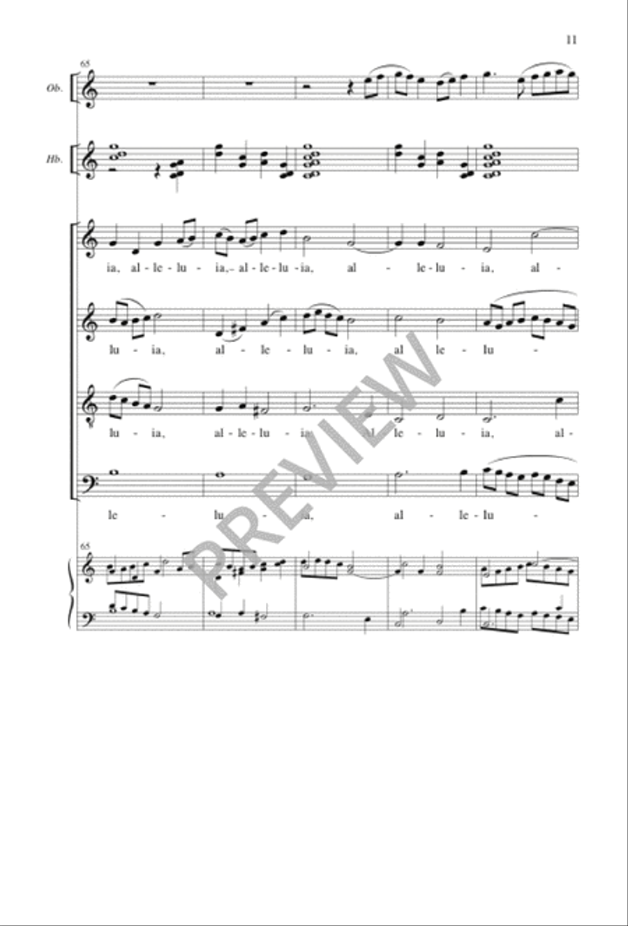Festival Alleluias 4-Part scores gallery preview page 11