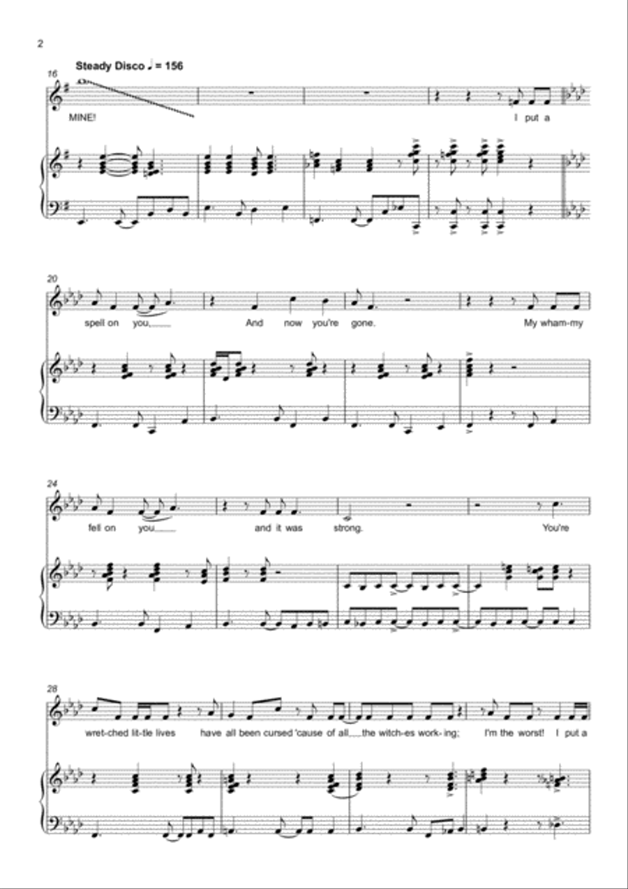 I Put A Spell On You Voice scores gallery preview page 2