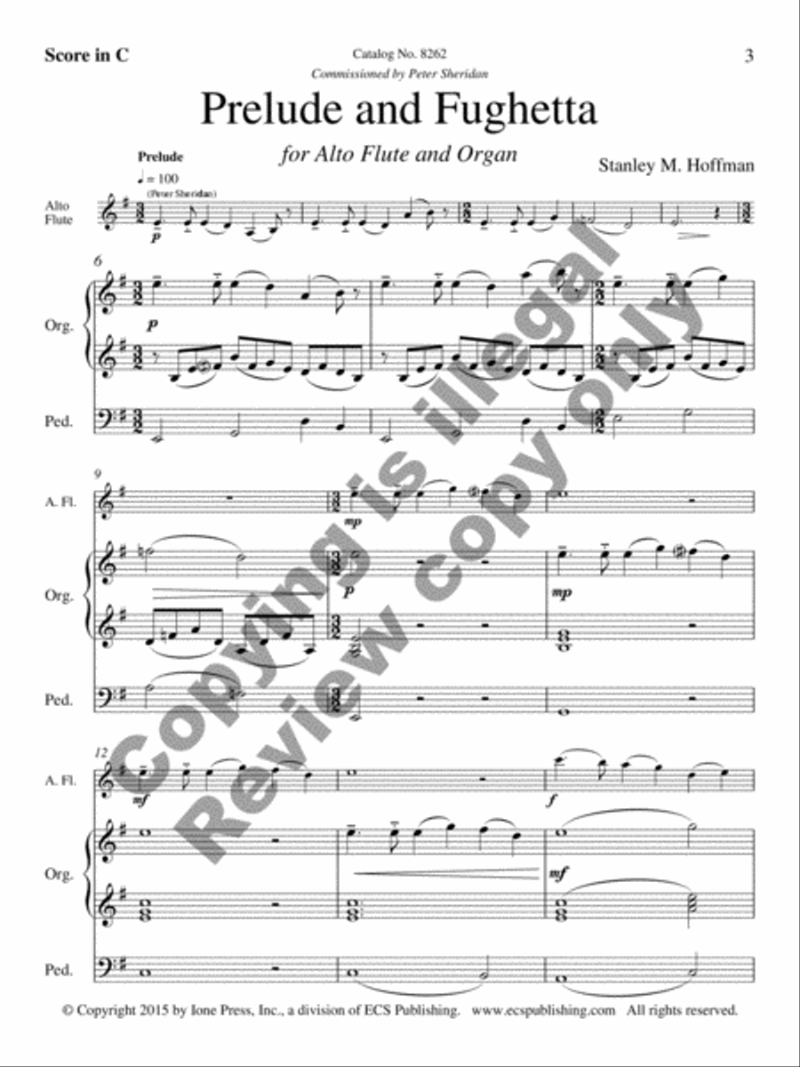 Prelude and Fughetta Prelude and Fughetta Flute scores gallery preview page 8