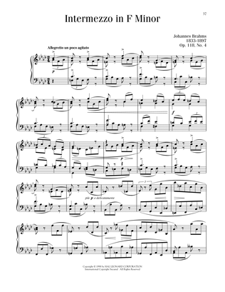 Book cover for Intermezzo, Op. 118, No. 4