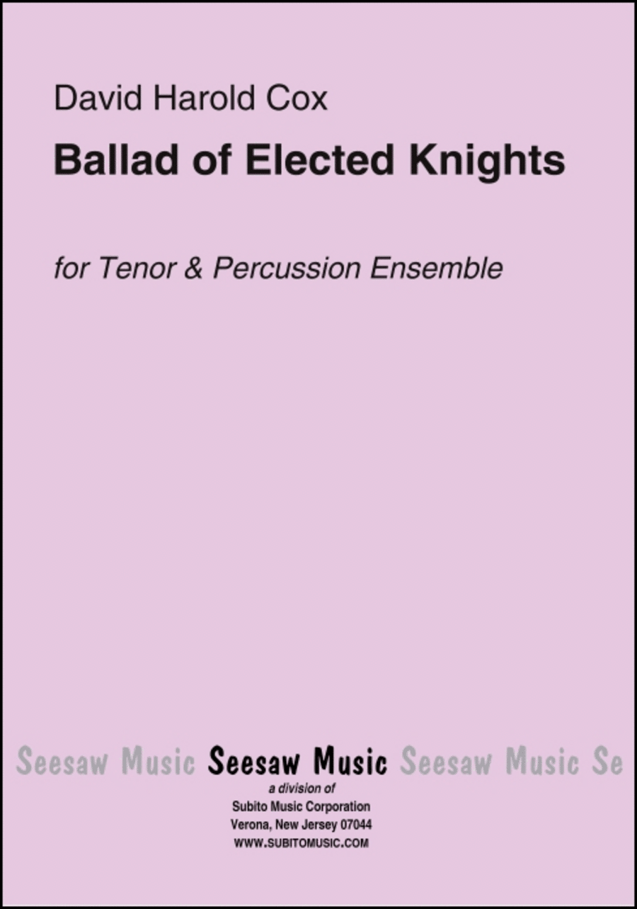 Ballad of Elected Knights Choir scores gallery preview page 1