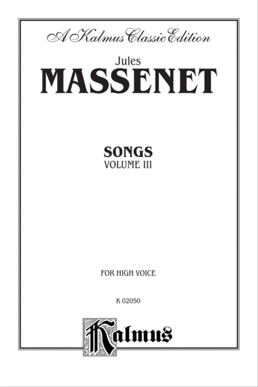 Songs, Volume 3