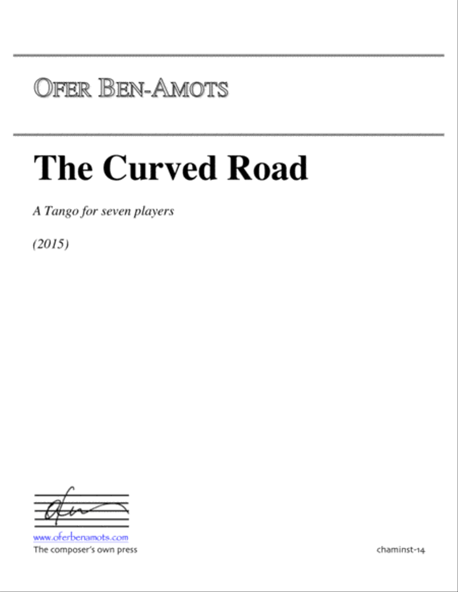 The Curved Road, A Tango for Seven Instruments Large Ensemble scores gallery preview page 1