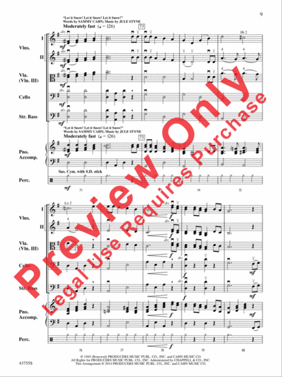Holiday Short Cuts 1 Holiday Short Cuts 1 String Orchestra scores gallery preview page 10