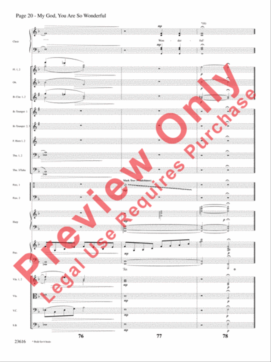 My God, You Are So Wonderful Choir scores gallery preview page 21