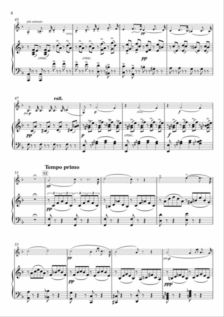 Salve Maria for Clarinet & Piano Clarinet Solo scores gallery preview page 4