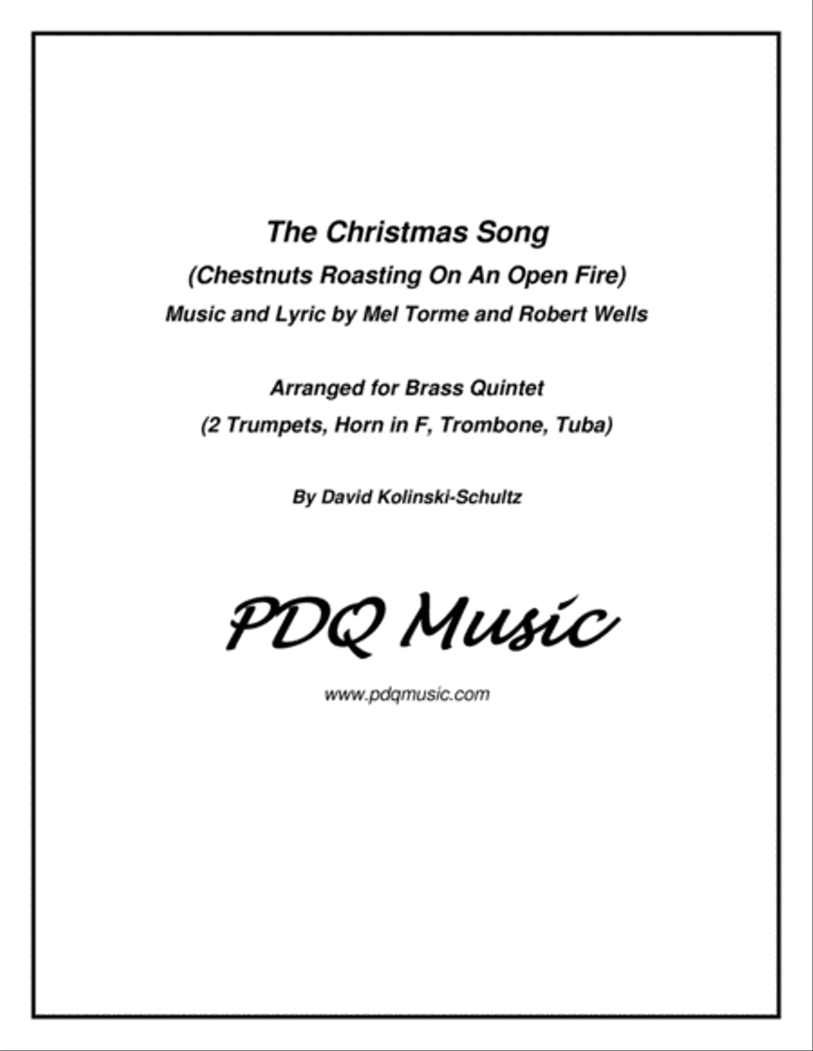 The Christmas Song (Chestnuts Roasting On An Open Fire) Brass Ensemble scores gallery preview page 1