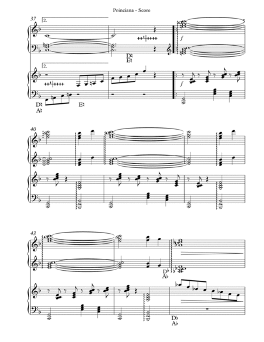 Poinciana (song Of The Tree) Harp scores gallery preview page 5