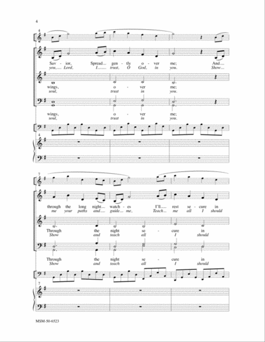 Thy Holy Wings (Choral Score) image number null