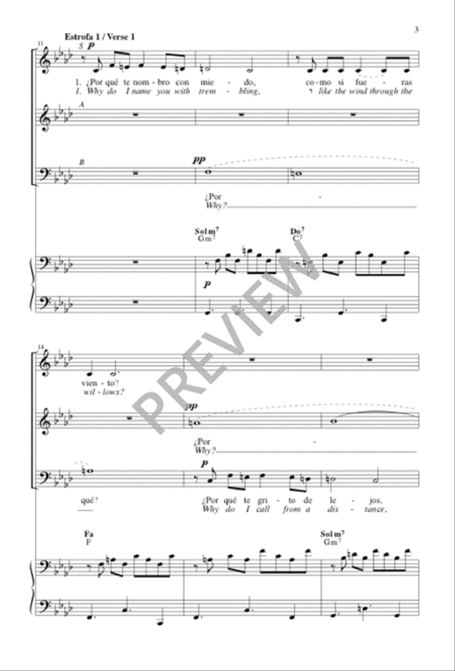 Yo Sé Que Sé / I Think I Know 3-Part scores gallery preview page 3