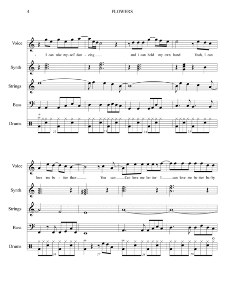 Flowers Voice scores gallery preview page 4