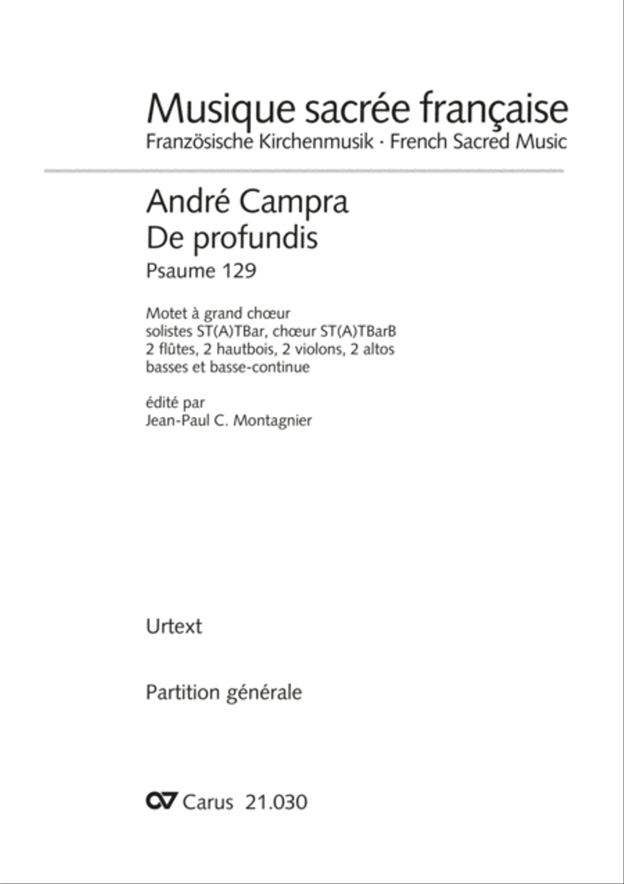 De profundis Men's Choir scores gallery preview page 2