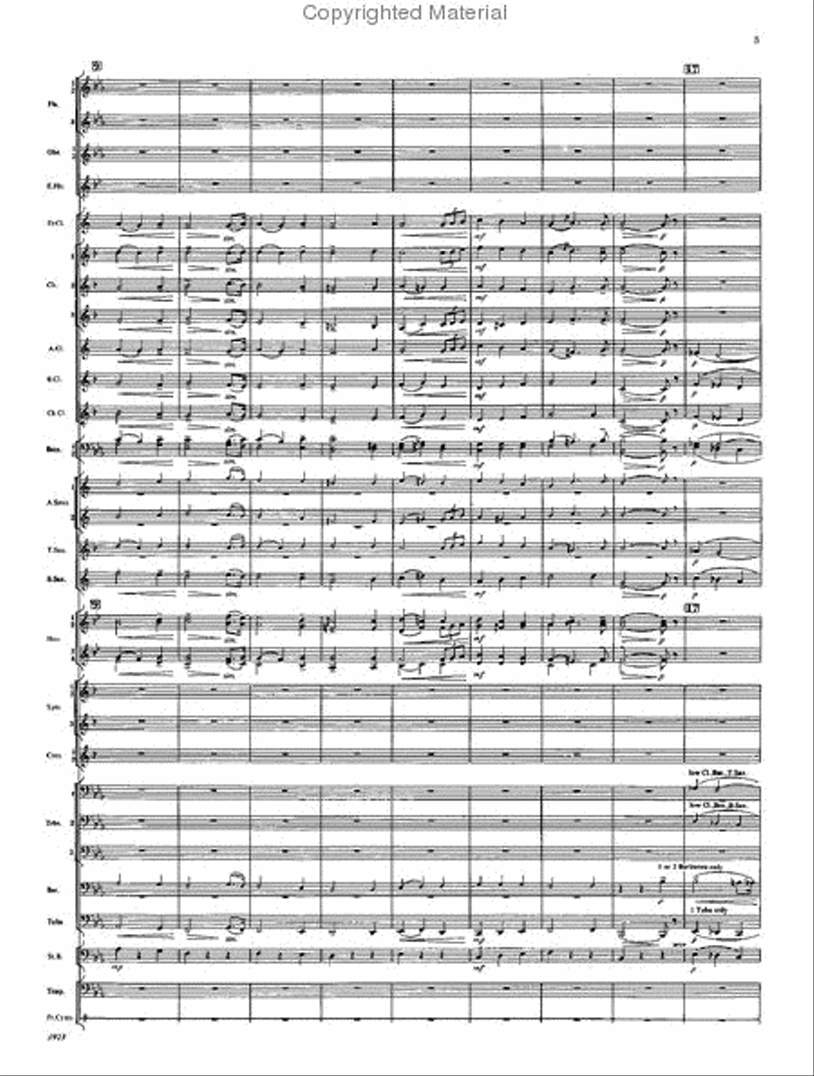 Pilgrim's Chorus Concert Band scores gallery preview page 3