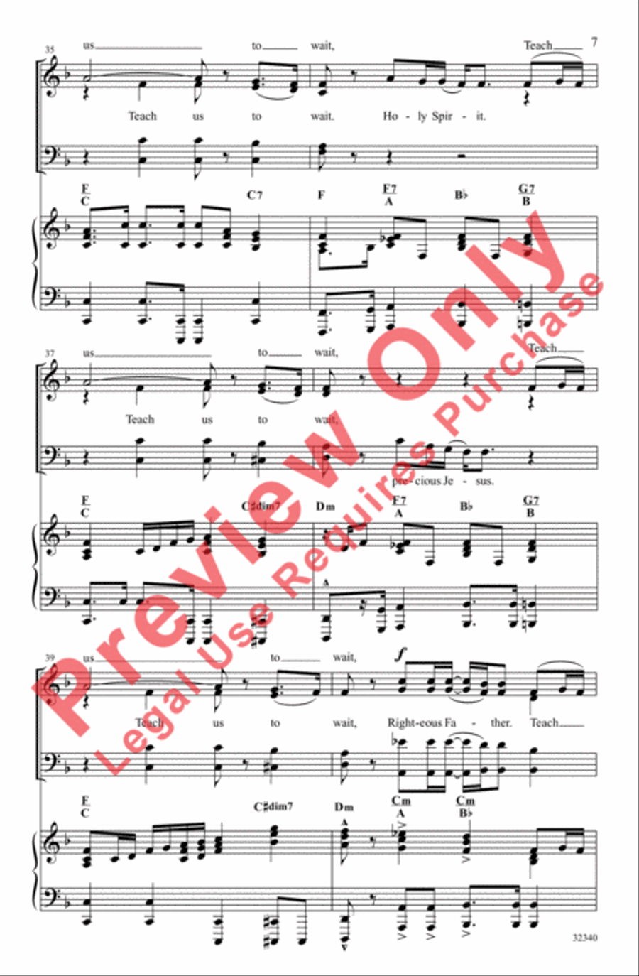 They That Wait Upon the Lord 4-Part scores gallery preview page 7