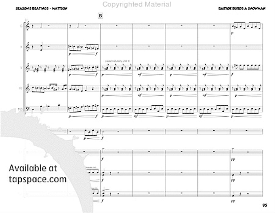 Season's Beatings Percussion Ensemble scores gallery preview page 111
