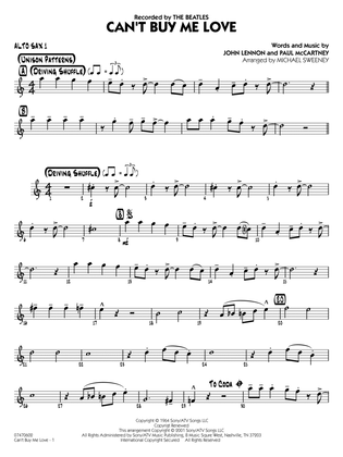 Book cover for Can't Buy Me Love (arr. Michael Sweeney) - Alto Sax 1