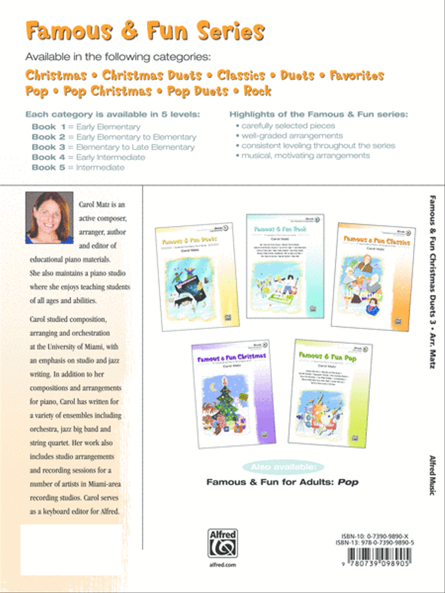 Famous & Fun Christmas Duets, Book 3 Small Ensemble scores gallery preview page 26