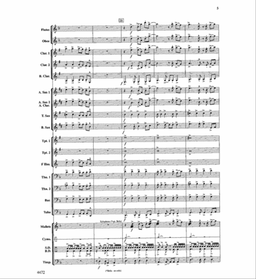 King's Mountain Adventure Concert Band scores gallery preview page 6