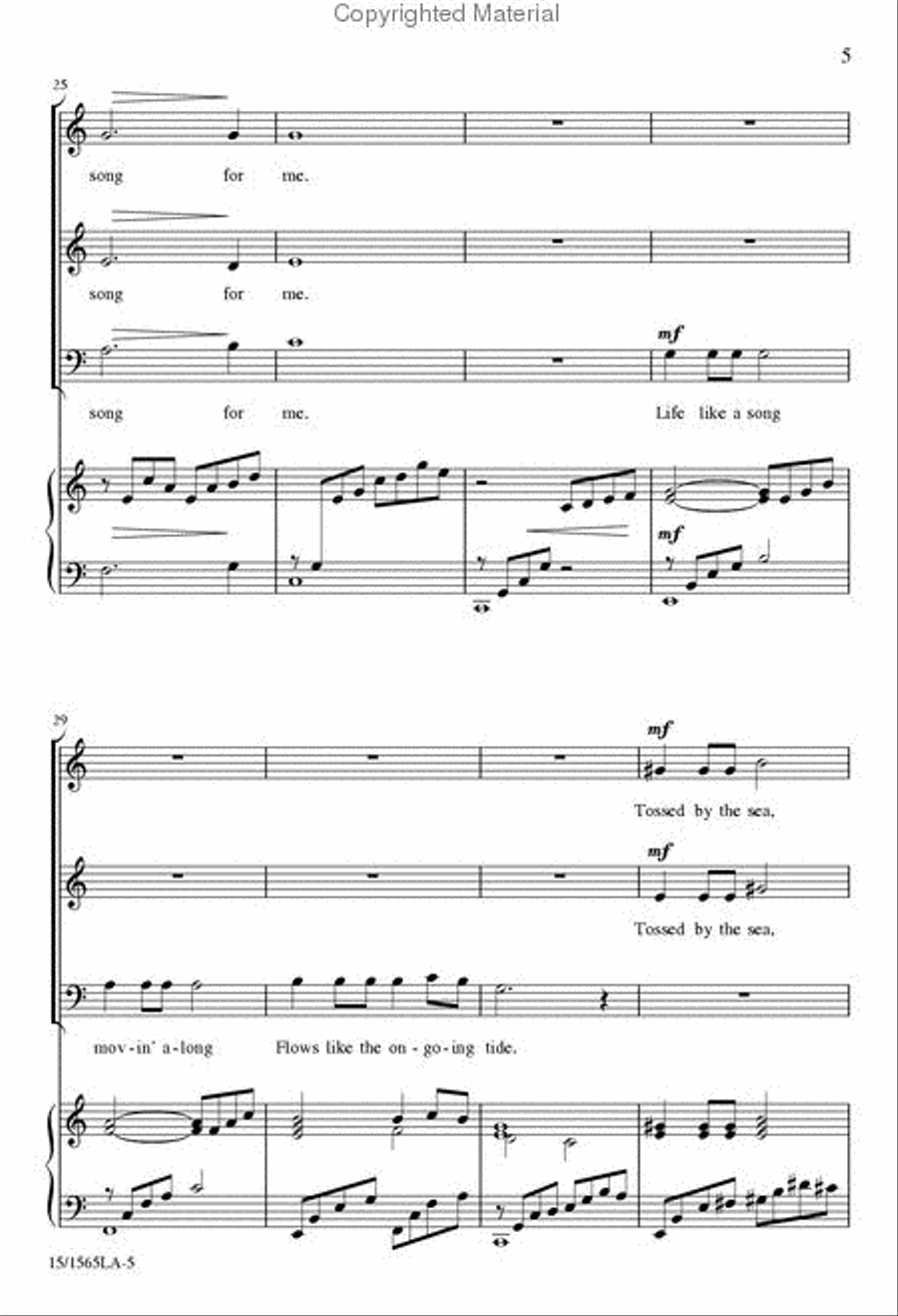 River, Sing Your Song River, Sing Your Song 3-Part scores gallery preview page 5