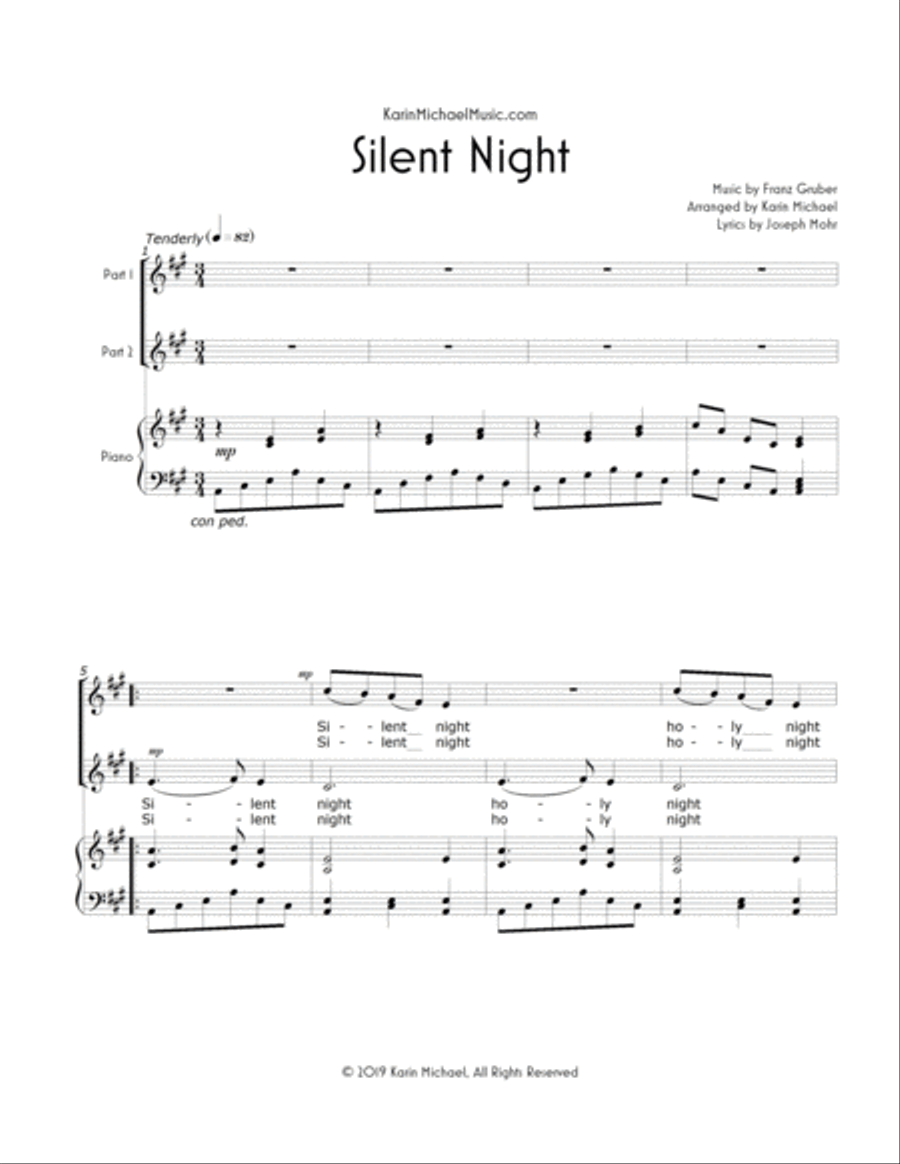 Silent Night SA scores gallery preview page 2
