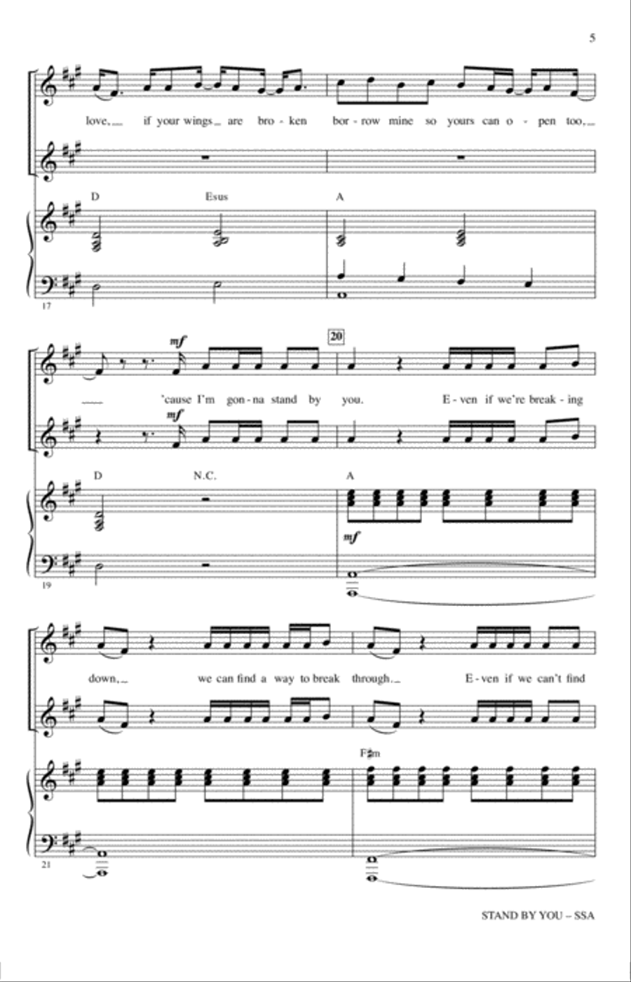 Stand By You SSA scores gallery preview page 4