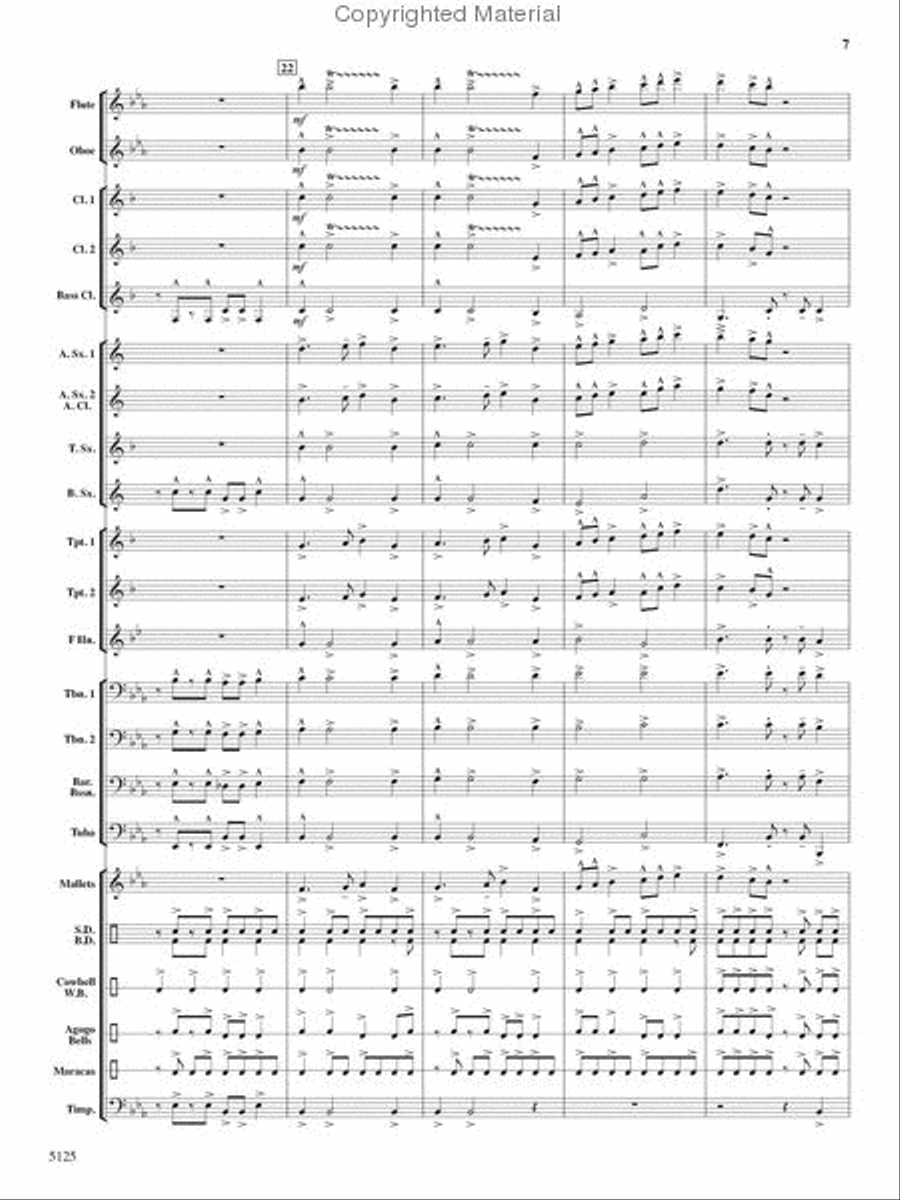 Deck the Halls With Chips and Salsa Concert Band scores gallery preview page 6