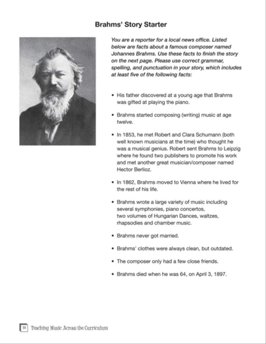 Teaching Music Across the Curriculum Curriculum Guides scores gallery preview page 4