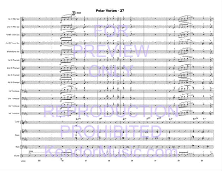 Polar Vortex Polar Vortex Jazz Ensemble scores gallery preview page 28