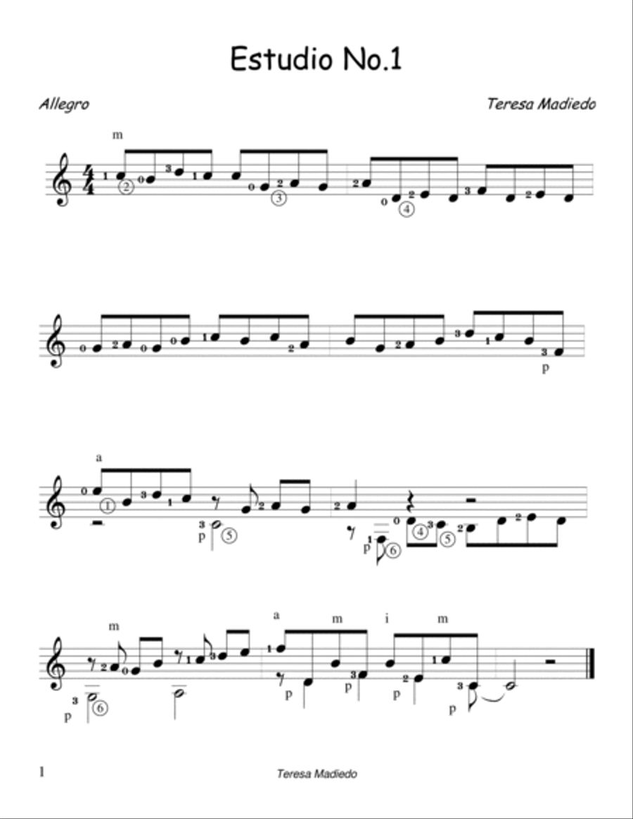 30 Estudios para Guitarra Acoustic Guitar scores gallery preview page 4