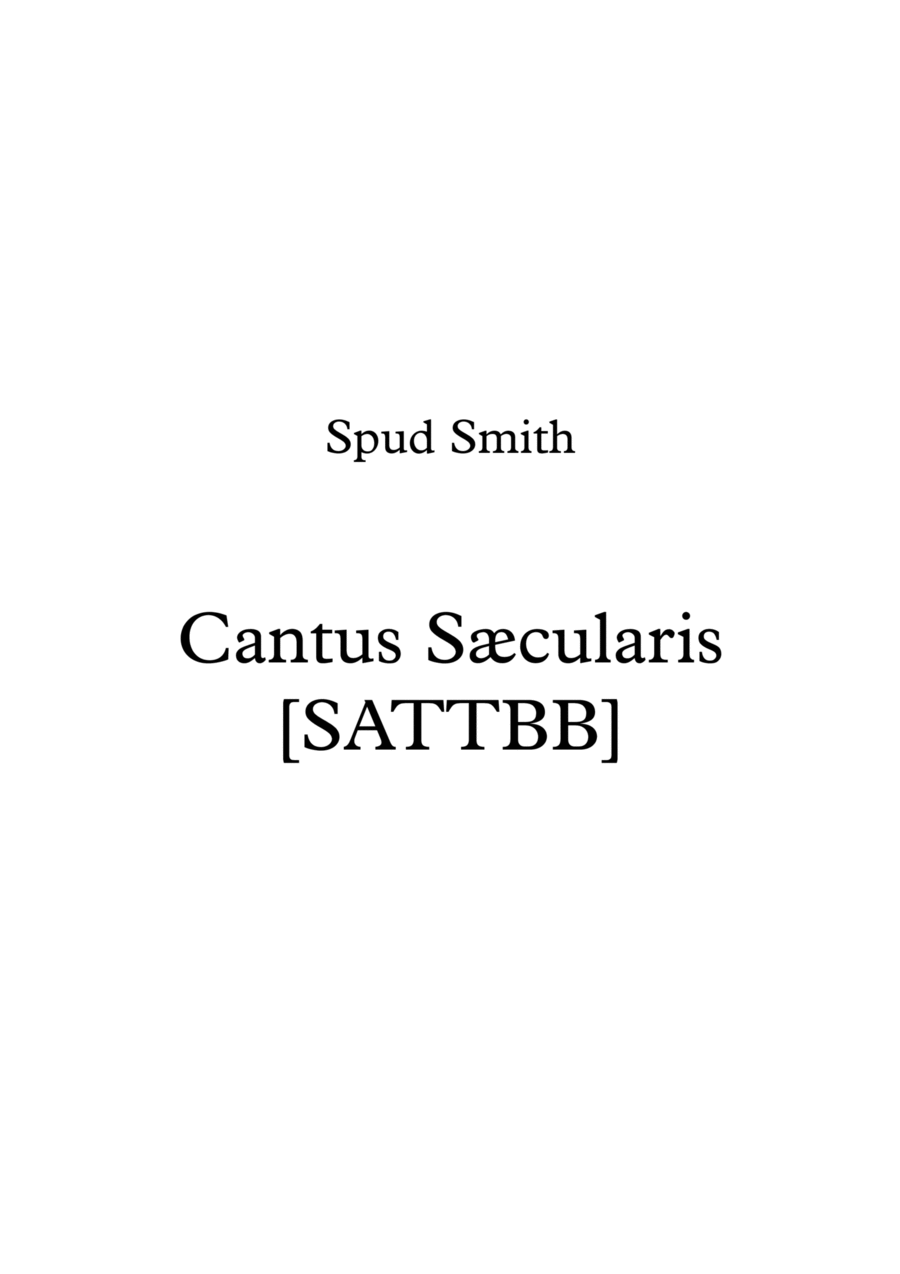 Cantus Saecularis 4-Part scores gallery preview page 1
