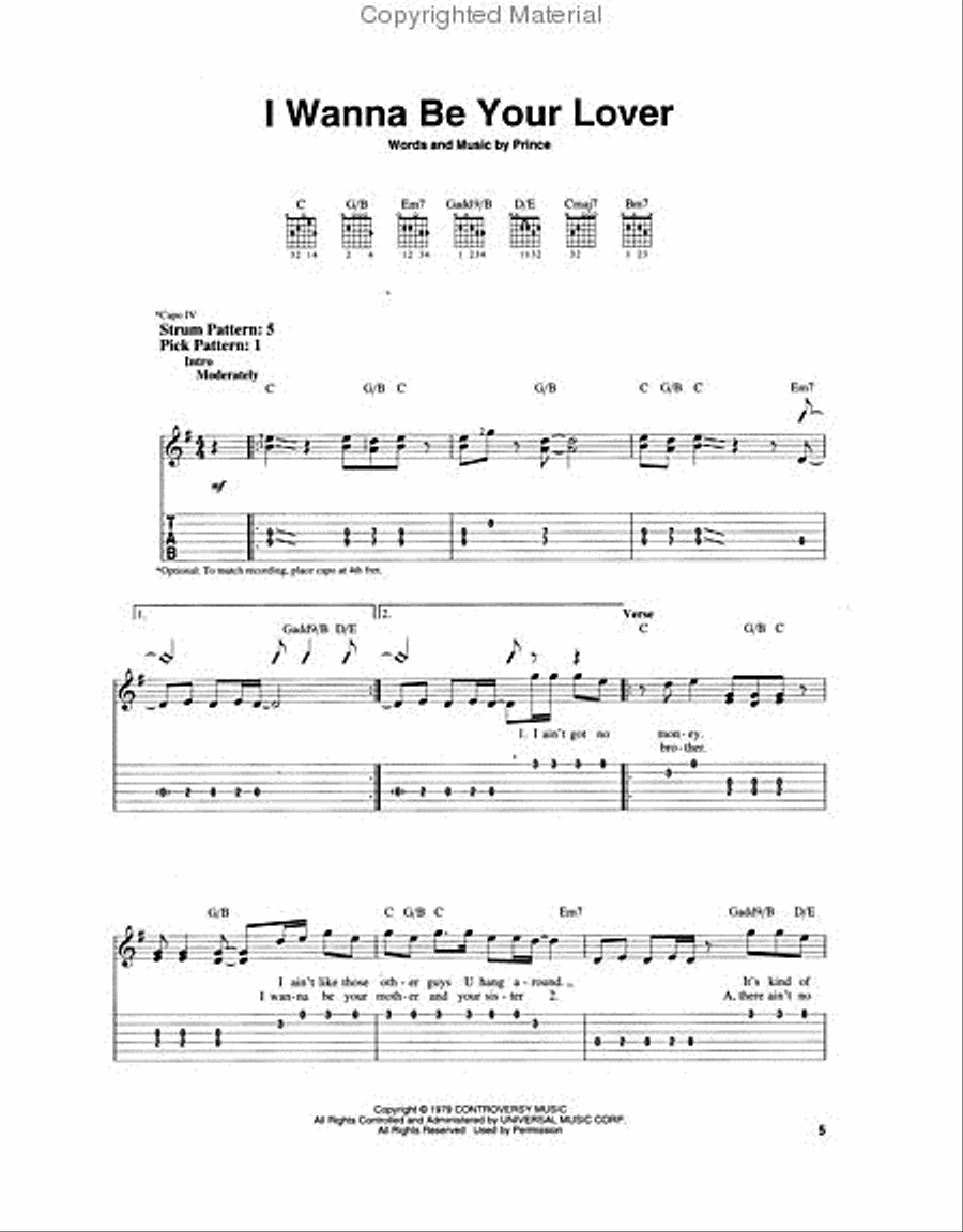 The Very Best of Prince Electric Guitar scores gallery preview page 2