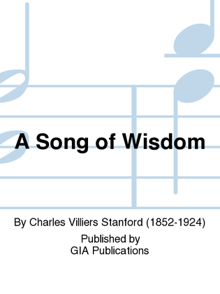 Book cover for A song of wisdom