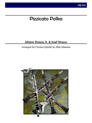 Book cover for Pizzicato Polka for Clarinet Quintet