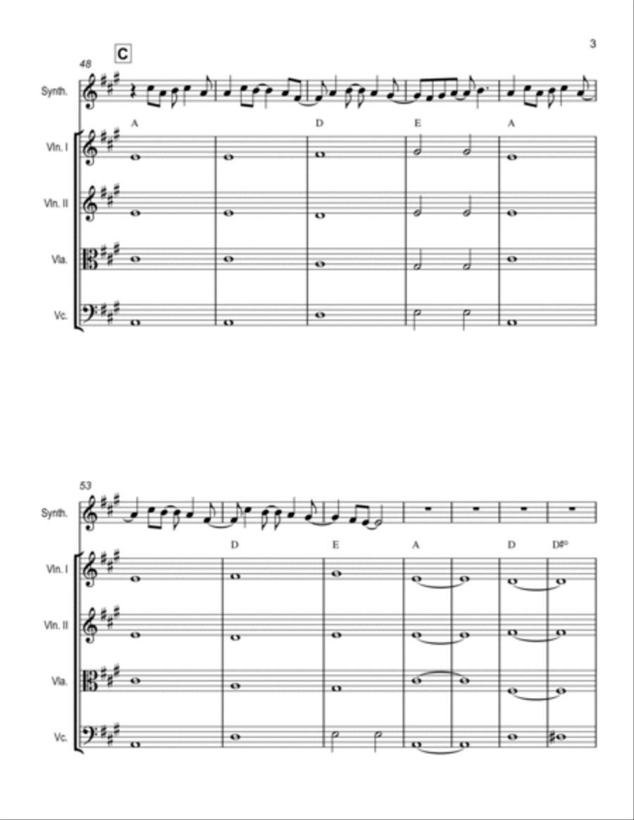 Here Comes The Sun String Quartet scores gallery preview page 3