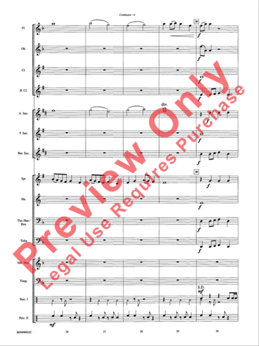 Ancient Moon Concert Band scores gallery preview page 9