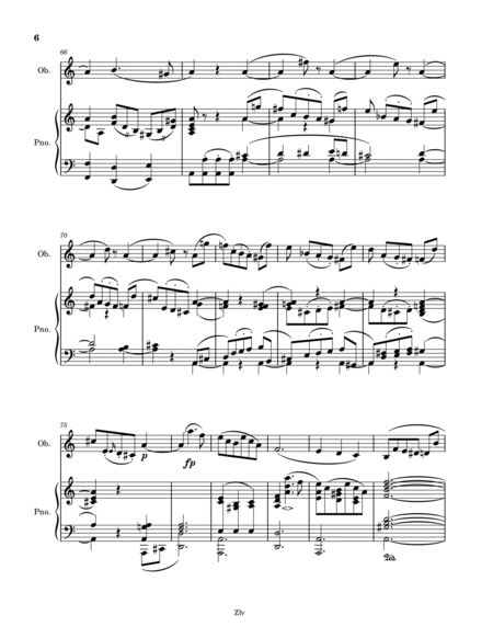3 Romances, Op. 94 for Oboe and Piano - Robert Schumann image number null