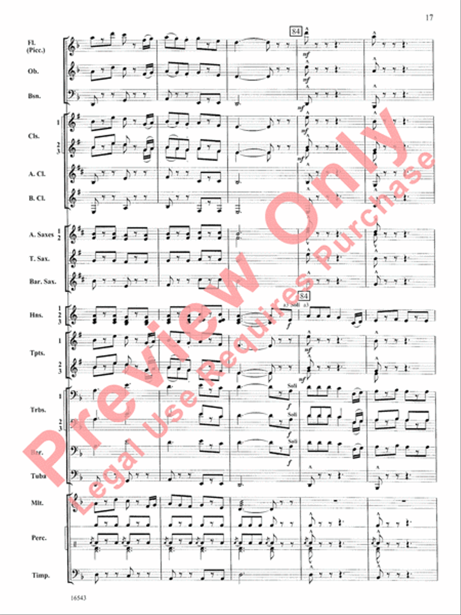 The Emerald Isle Concert Band scores gallery preview page 18