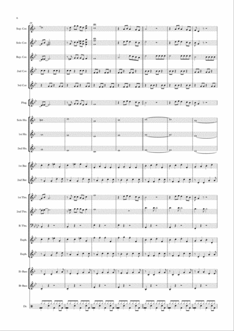 Every Breath You Take Every Breath You Take Brass Ensemble scores gallery preview page 6