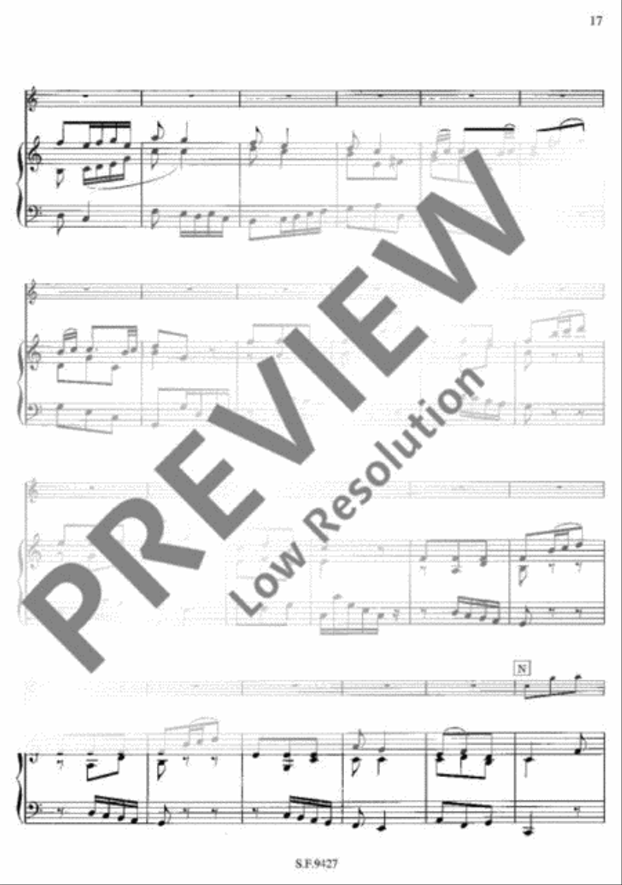 Concerto No. 16 A minor Flute scores gallery preview page 18