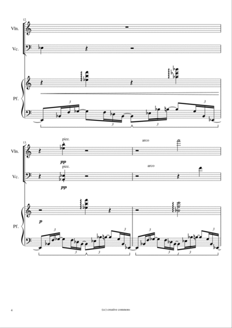 Trio Opus 15 Piano Trio scores gallery preview page 4