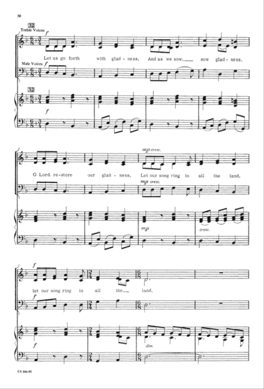 Sacred Anthem Book 3-Part scores gallery preview page 52