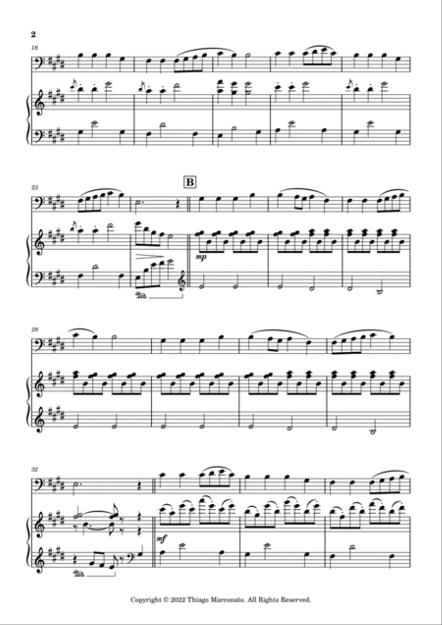 Always Cheerful Double Bass scores gallery preview page 2