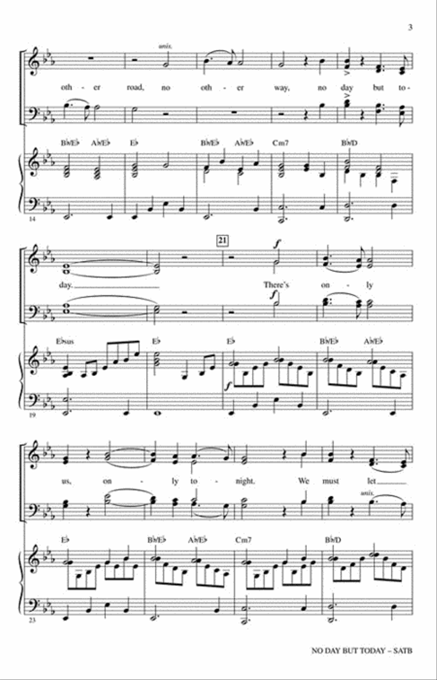 No Day But Today Choir scores gallery preview page 3
