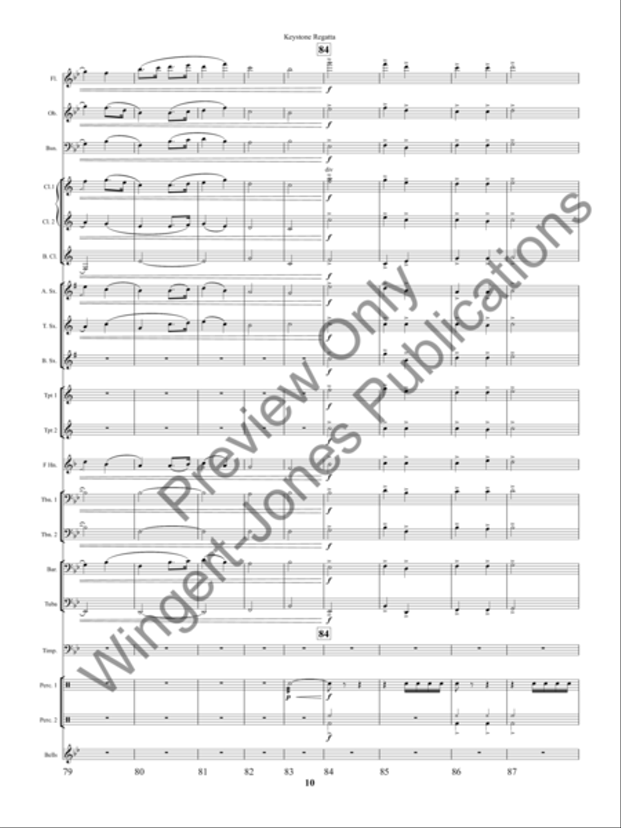 Keystone Regatta Concert Band scores gallery preview page 13